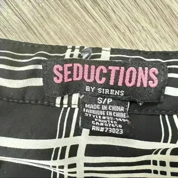 SEDUCTION PLAID MINI DRESS WAIST  TIE SIZE SMALL - Picture 14 of 14